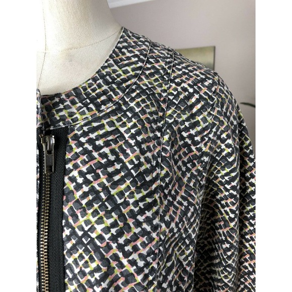 Cabi Printed Cotton Twill Zip Jacket - Picture 3 of 9